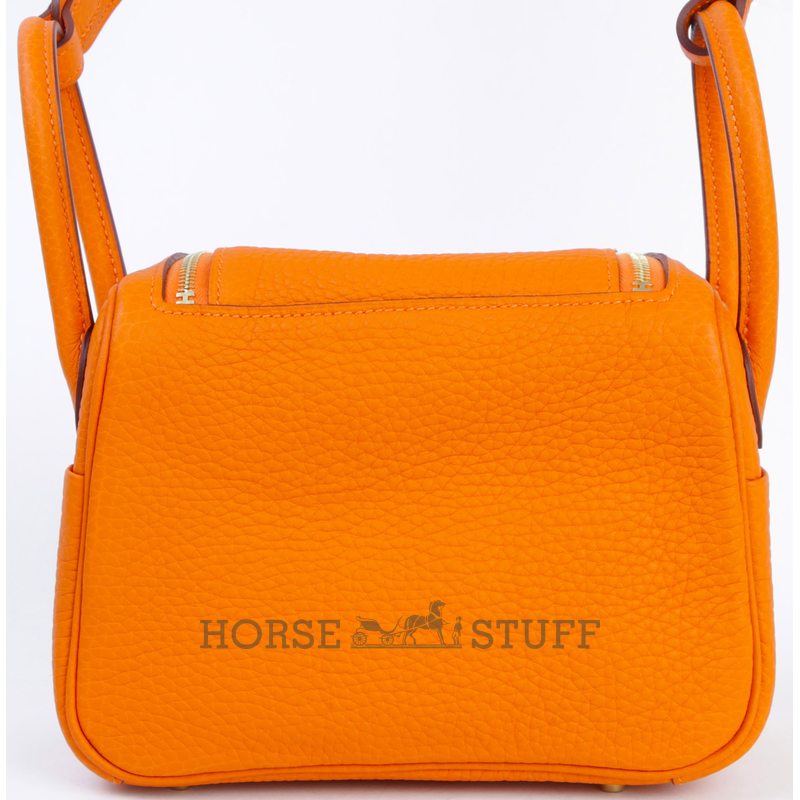 Hermès Lindy Mini Feu Clemence GHW