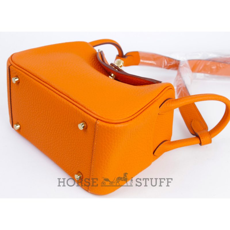 Hermès Lindy Mini Feu Clemence GHW