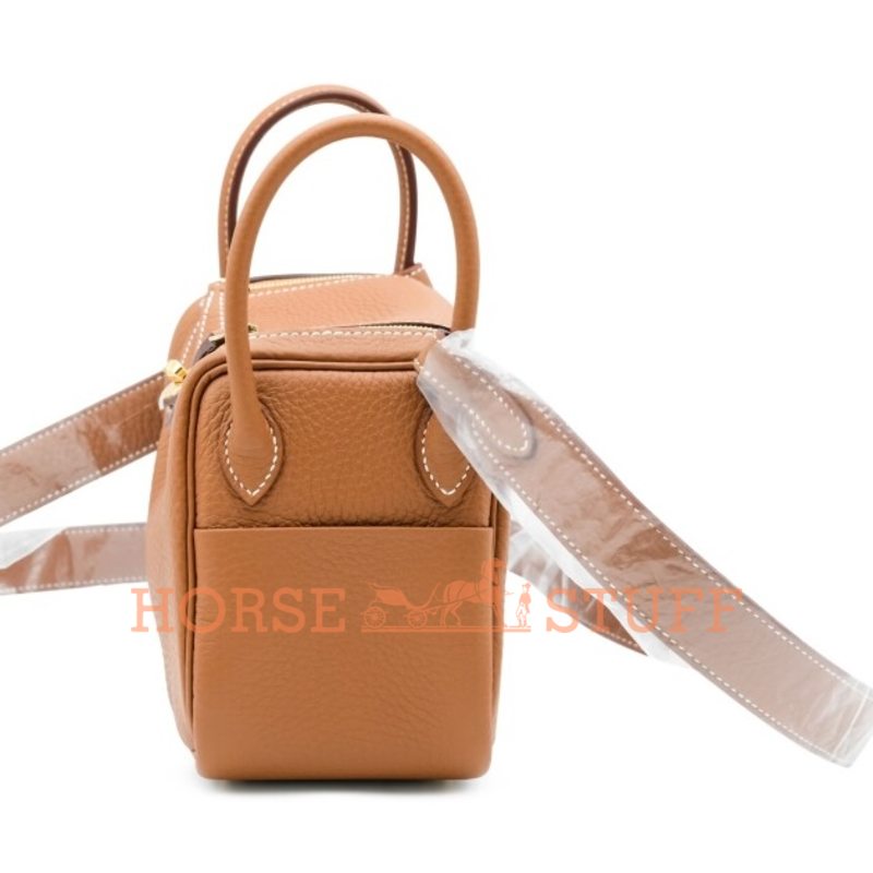 Hermès Lindy Mini Gold Clemence GHW