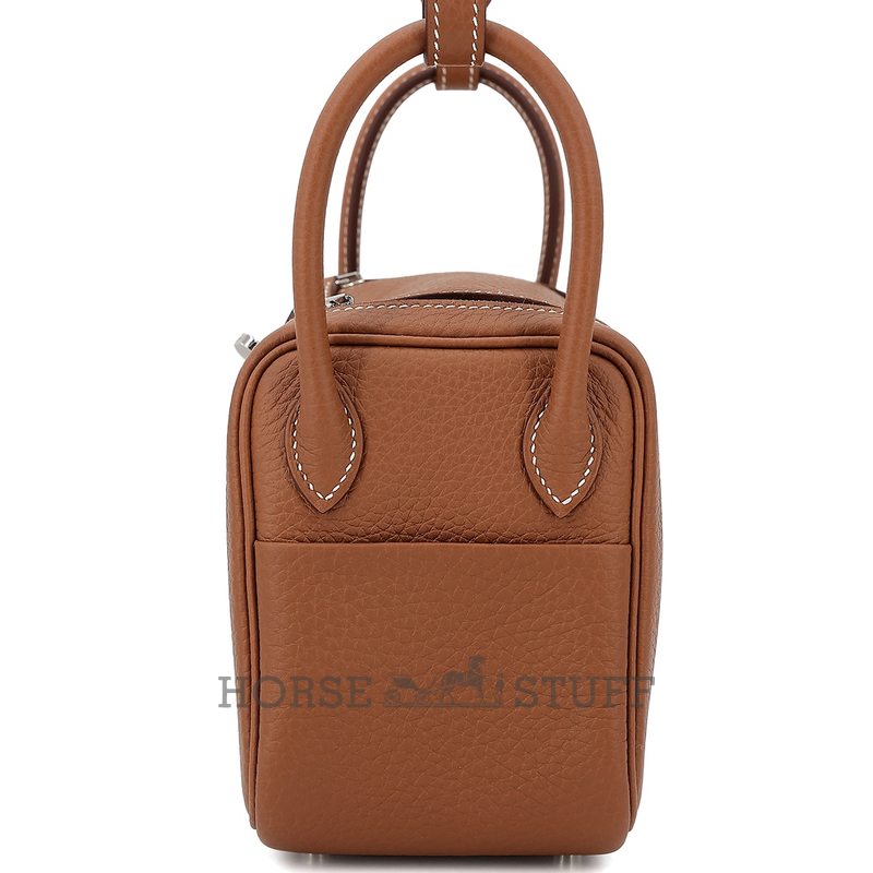 Hermès Lindy Mini Gold Clemence PHW