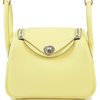 Hermès Lindy Mini Jaune Poussin Clemence PHW