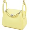 Hermès Lindy Mini Jaune Poussin Clemence PHW