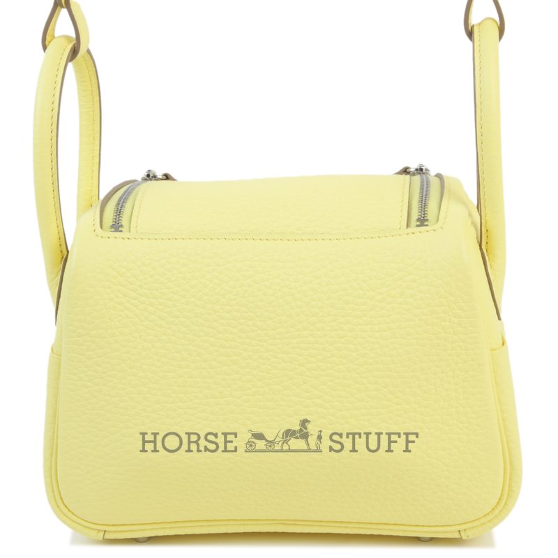 Hermès Lindy Mini Jaune Poussin Clemence PHW