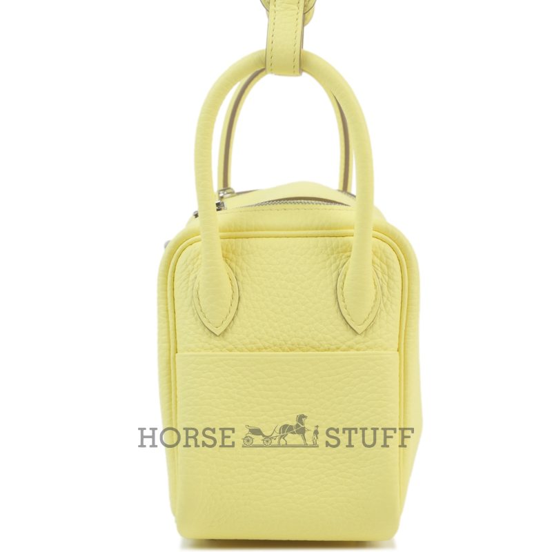 Hermès Lindy Mini Jaune Poussin Clemence PHW