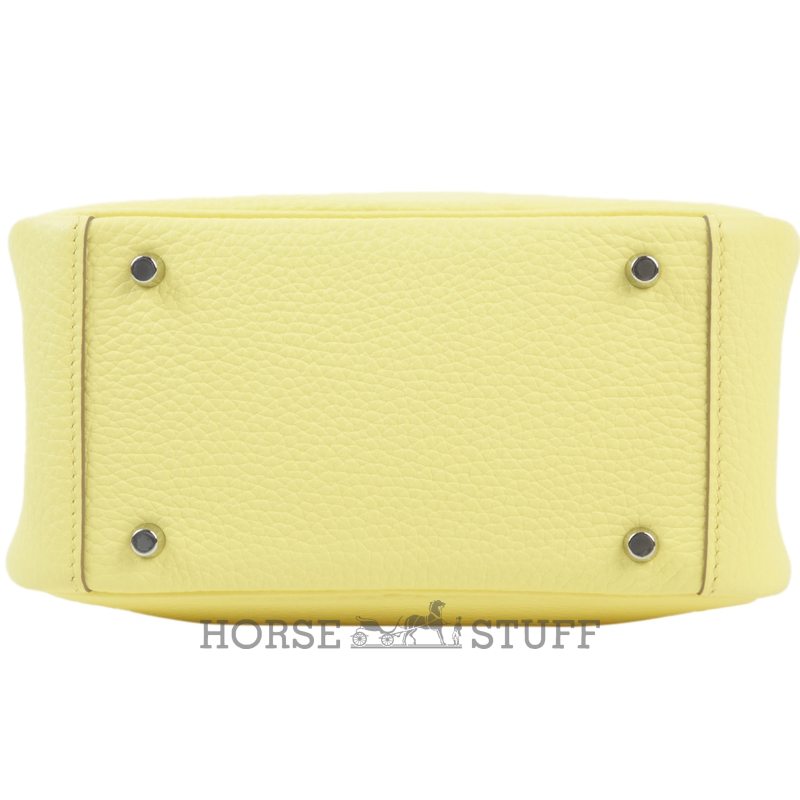 Hermès Lindy Mini Jaune Poussin Clemence PHW