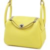 Hermès Lindy Mini Lime Clemence PHW