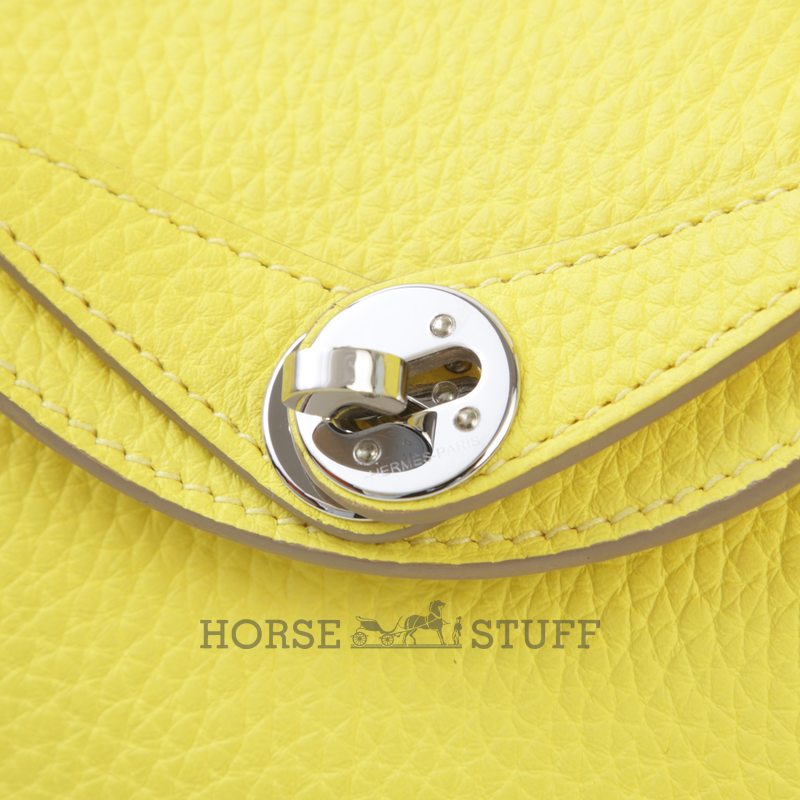 Hermès Lindy Mini Lime Clemence PHW