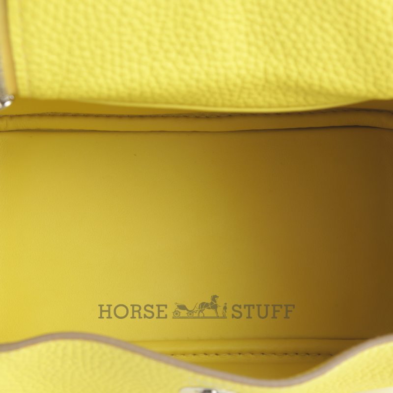 Hermès Lindy Mini Lime Clemence PHW
