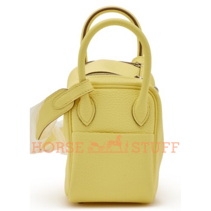 Hermès Lindy Mini Limoncello Clemence PHW