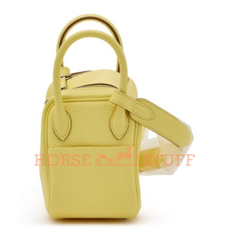 Hermès Lindy Mini Limoncello Clemence PHW