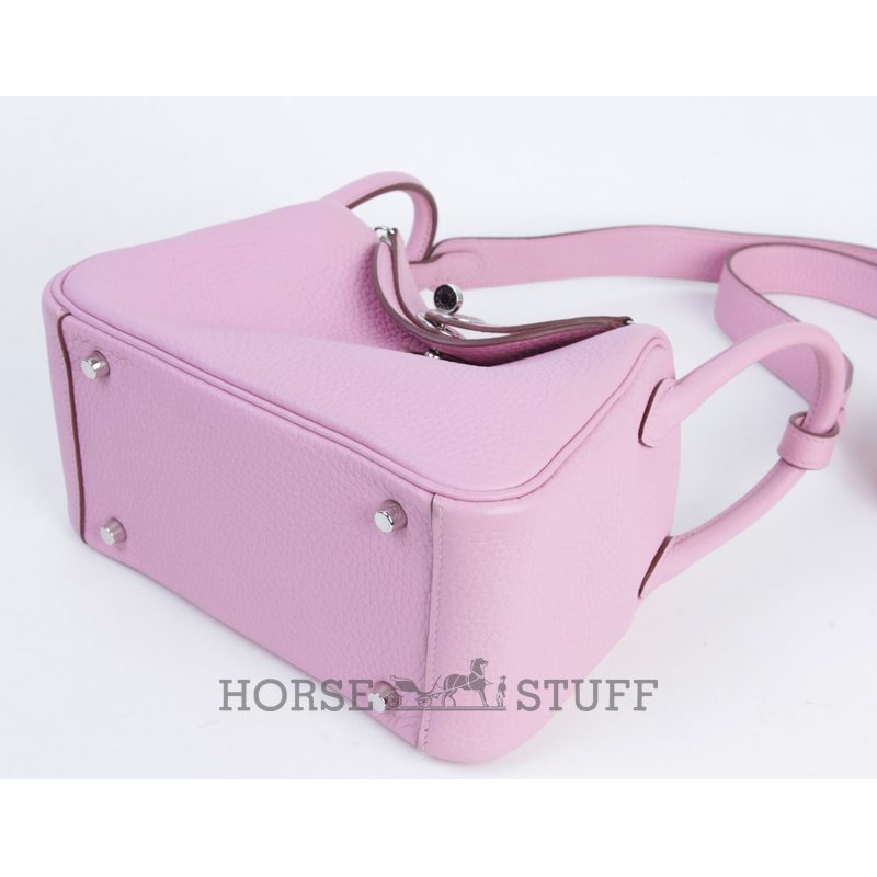 Hermès Lindy Mini Mauve Sylvestre Clemence PHW