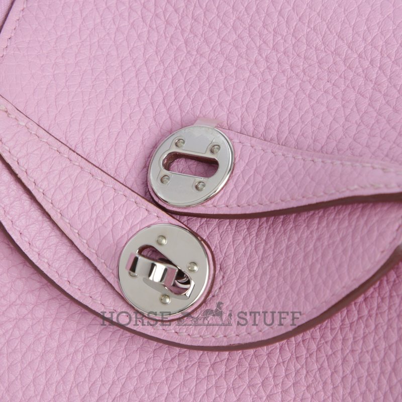 Hermès Lindy Mini Mauve Sylvestre Clemence PHW