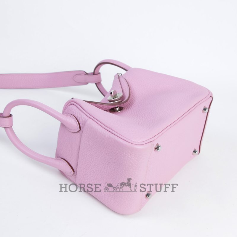 Hermès Lindy Mini Mauve Sylvestre Clemence PHW