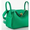 Hermès Lindy Mini Menthe Clemence GHW