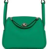 Hermès Lindy Mini Menthe Clemence PHW