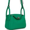 Hermès Lindy Mini Menthe Clemence PHW