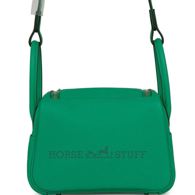 Hermès Lindy Mini Menthe Clemence PHW