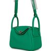Hermès Lindy Mini Menthe Clemence PHW