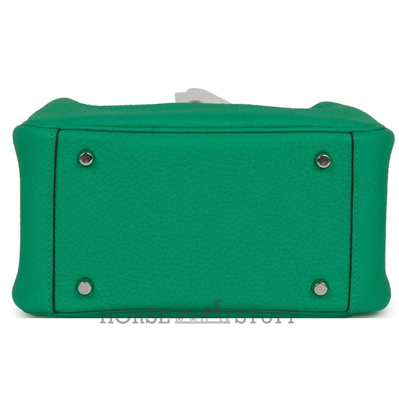 Hermès Lindy Mini Menthe Clemence PHW