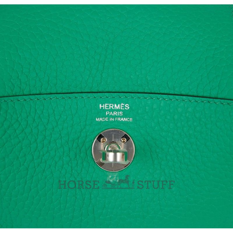 Hermès Lindy Mini Menthe Clemence PHW
