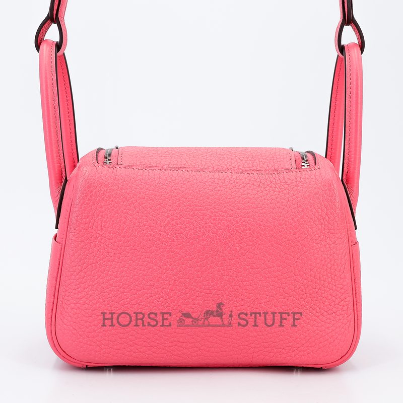 Hermès Lindy Mini Rose Azalee Clemence PHW