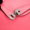 Hermès Lindy Mini Rose Azalee Clemence PHW