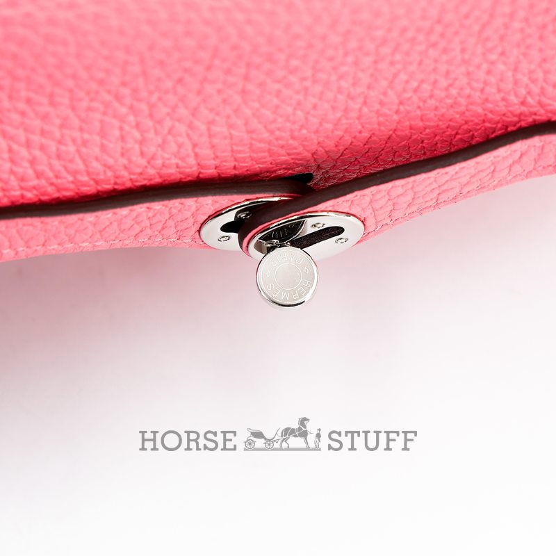 Hermès Lindy Mini Rose Azalee Clemence PHW