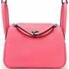 Hermès Lindy Mini Rose Azalee Clemence PHW