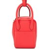 Hermès Lindy Mini Rose Texas Clemence GHW