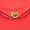 Hermès Lindy Mini Rose Texas Clemence GHW