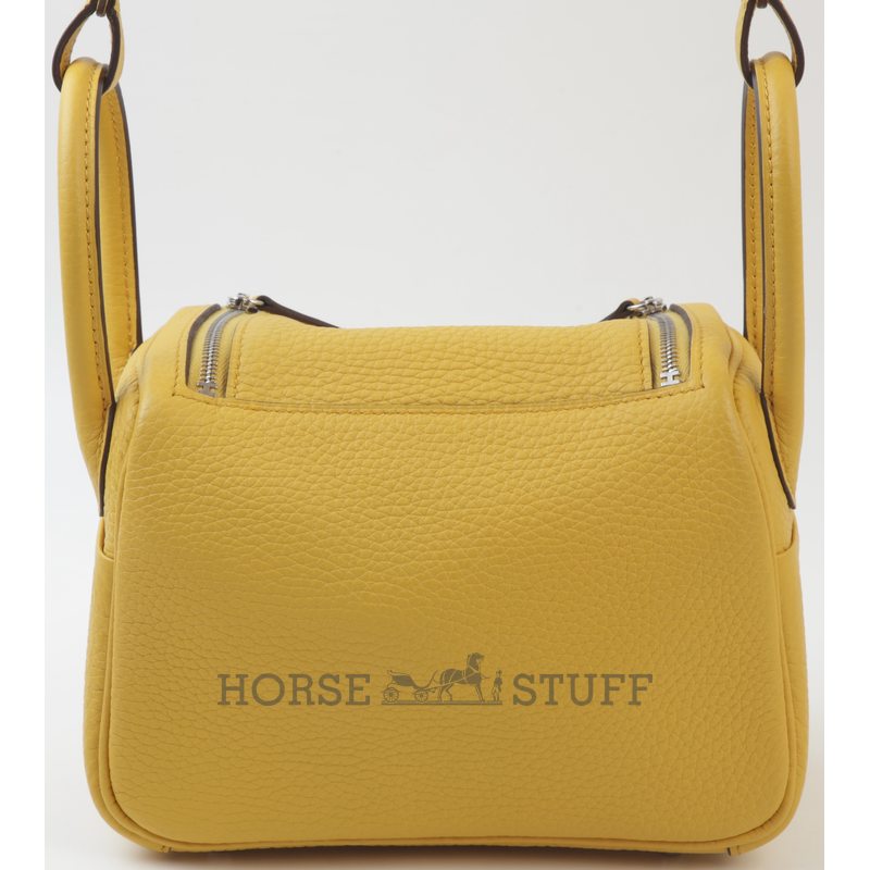 Hermès Lindy Mini Sun Clemence PHW