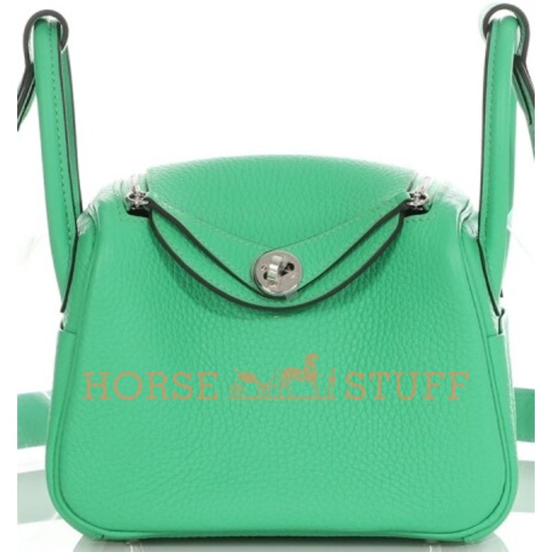 Hermès Lindy Mini Vert Comics Clemence PHW