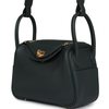 Hermès Lindy Mini Vert Fonce Clemence GHW
