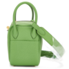 Hermès Lindy Mini Vert Yucca Clemence GHW