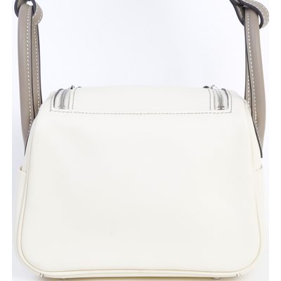 Hermès Lindy Mini Special Order HSS Nata / Etoupe Swift PHW