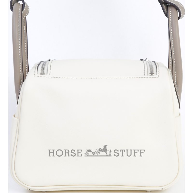 Hermès Lindy Mini Special Order HSS Nata / Etoupe Swift PHW