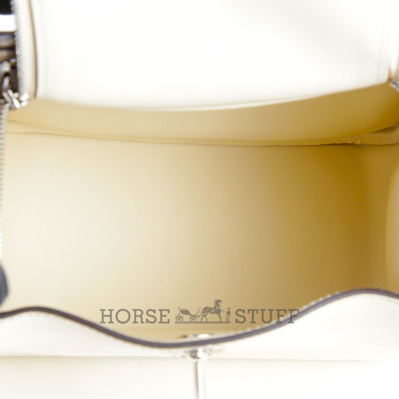 Hermès Lindy Mini Special Order HSS Nata / Etoupe Swift PHW