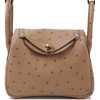 Hermès Lindy Mini Chai Ostrich GHW
