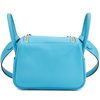 Hermès Lindy Mini Blue du Nord Swift GHW