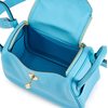 Hermès Lindy Mini Blue du Nord Swift GHW