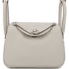 Hermès Lindy Mini Gris Pearl Swift PHW