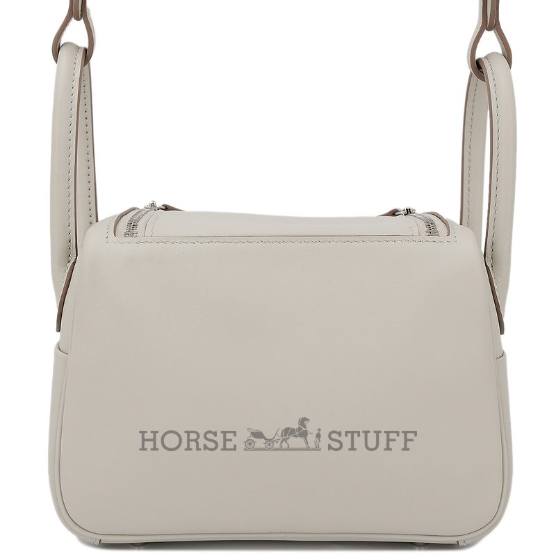 Hermès Lindy Mini Gris Pearl Swift PHW