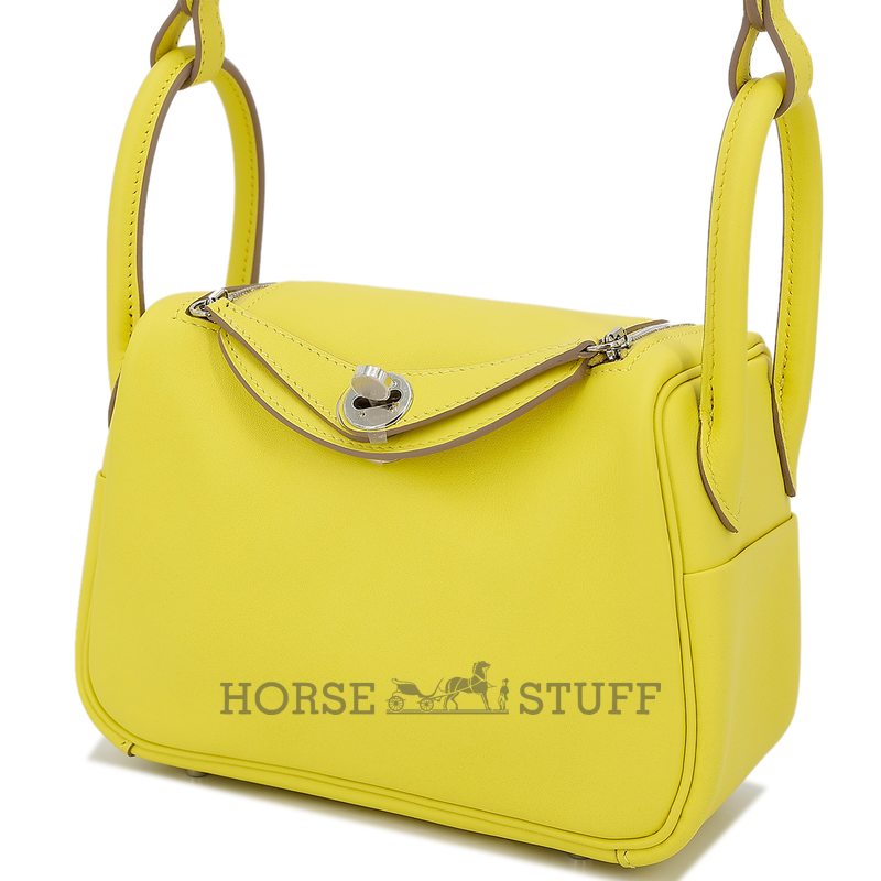 Hermès Lindy Mini Lime Swift PHW