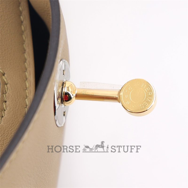 Hermès Lindy Mini Poussiere Swift Electrum