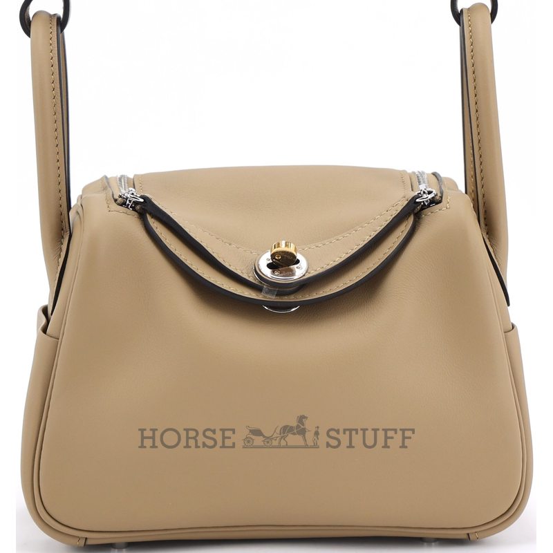 Hermès Lindy Mini Poussiere Swift Electrum
