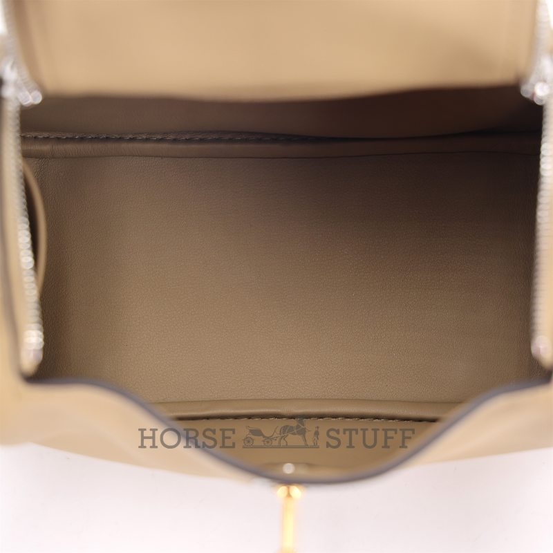 Hermès Lindy Mini Poussiere Swift Electrum