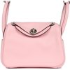 Hermès Lindy Mini Rose Sakura Swift PHW