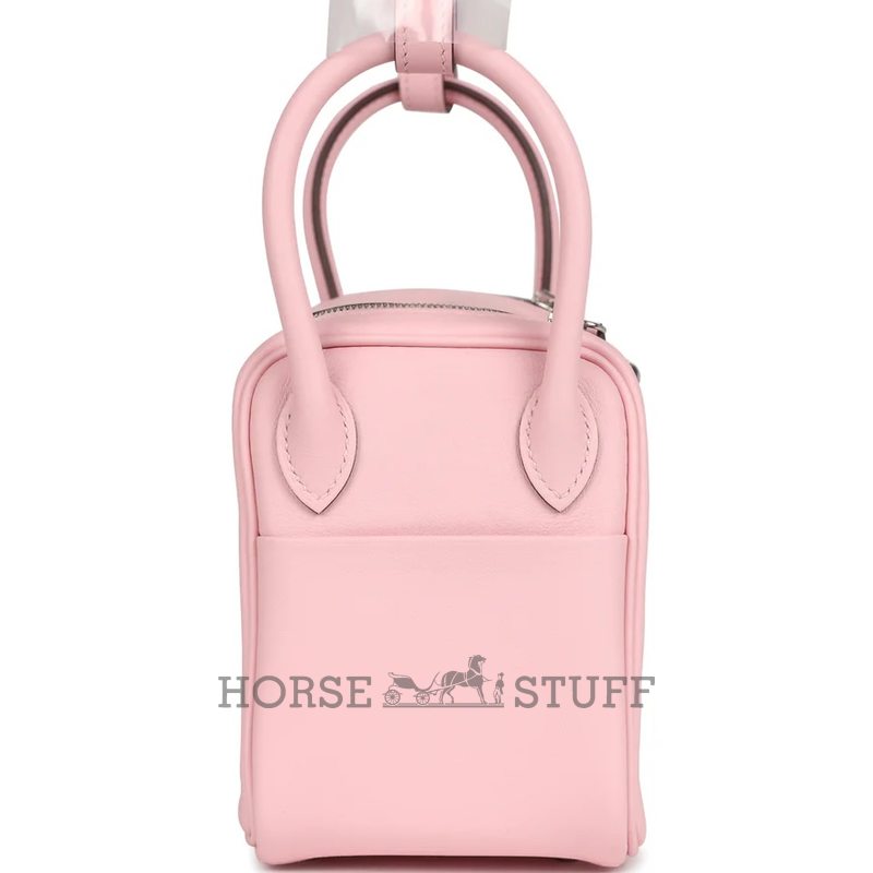 Hermès Lindy Mini Rose Sakura Swift PHW