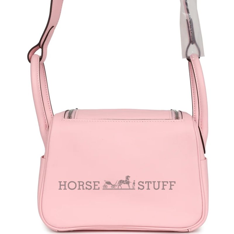 Hermès Lindy Mini Rose Sakura Swift PHW