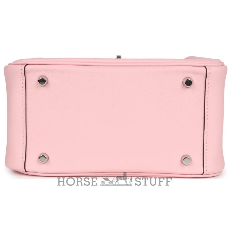 Hermès Lindy Mini Rose Sakura Swift PHW
